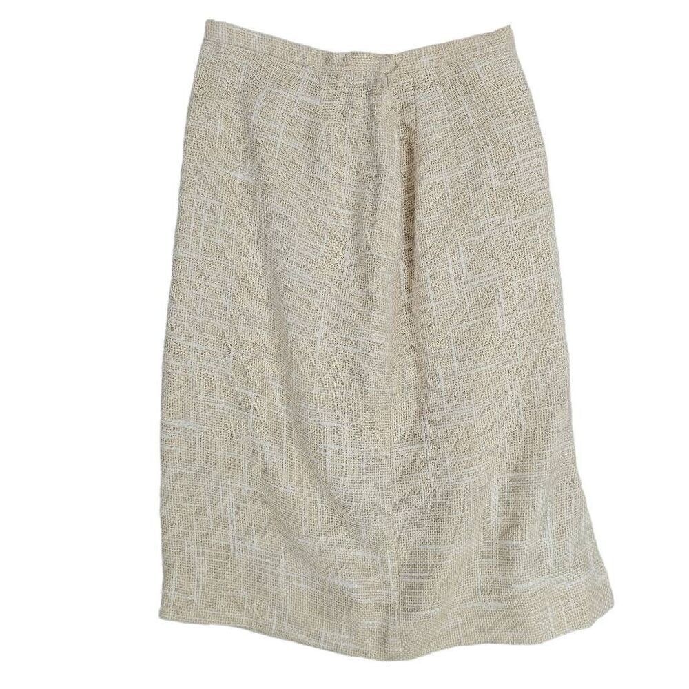 Vintage 70's Union Label Burlap Cream XS